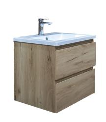 Koupelnová skříňka s umyvadlem SAT B-Way dub mat BWAY260OAKU