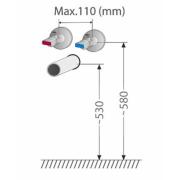Koupelnová skříňka s umyvadlem Naturel Verona 60x48 cm bílá lesk VERONA60WH. obr. 5
