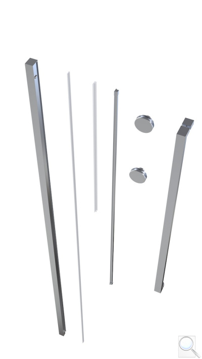 Set pro walk-in SAT Walk-in Xmotion chrom SIKOWIXMPROFIL. 