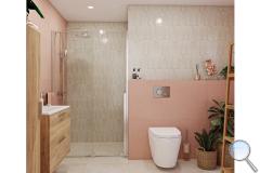 Koupelna Medley Pink - SIKO-koupelna-se-sprchovym-koutem-v-pastelovem-provedeni-serie-Medley-001