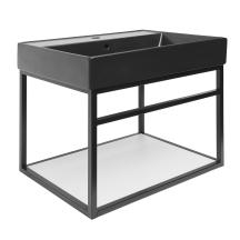 Konstrukce s keramickým umyvadlem Naturel Industrial 59x45x45 cm černá mat KONZOLEUM60BUC