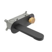 Umyvadlová baterie SAT Fusion včetně podomítkového tělesa páka světlé dřevo SATBSFU101DSC. obr. 3