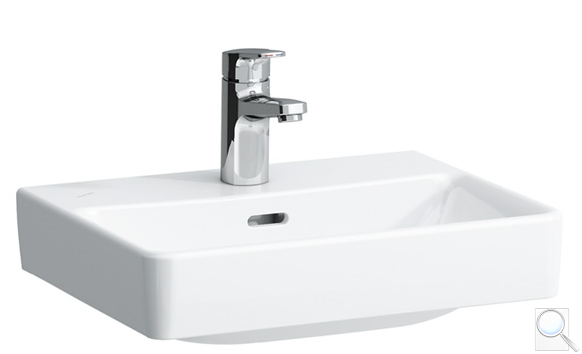 Umývátko Laufen Pro S 45x34 cm otvor pro baterii uprostřed, s přepadem H8159610001041. 