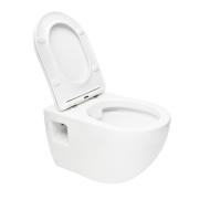 WC závěsné SAT Project bílá/lesk včetně sedátka softclose, zadní odpad SATWCPRO010RREXP. obr. 3 