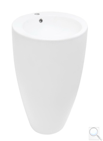 Volně stojící umyvadlo SAT Fusion 85x50 cm otvor pro baterii uprostřed SATFUS8550. obr. 1