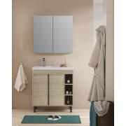 Koupelnová skříňka s umyvadlem Naturel Lucca 79x70x45 cm dub mat LUCCA80D.  (7)