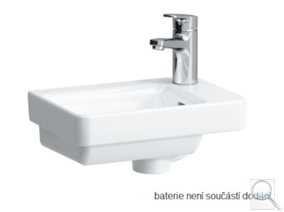 Umývátko Laufen Pro S 36x25 cm otvor pro baterii vpravo H8159604001041. obr. 1