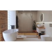 Volně stojící vana SAT Costa 167x83 cm litý mramor levá i pravá SATCO1670. obr. 7&nbsp;