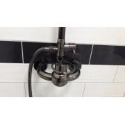 Sprchový systém WF Industrial s pákovou baterií olejem gumovaný bronz SIKOBWFSSS. obr. 5