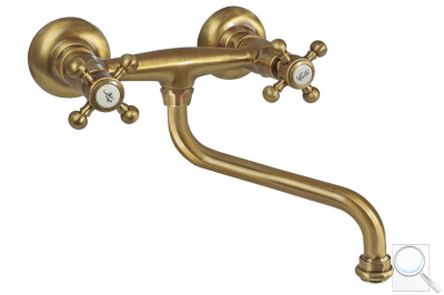 Umyvadlová baterie Paffoni Belinda s otočným ramínkem 150 mm bronz FBLV161BR. obr. 1