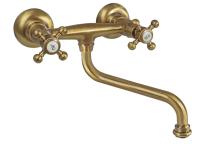 Umyvadlová baterie Paffoni Belinda s otočným ramínkem 150 mm bronz FBLV161BR