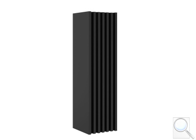 Koupelnová skříňka vysoká SAT Delano 34x125x36 cm černá DELANOV35CD. obr. 1
