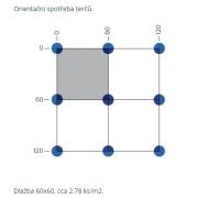 Dlažba Del Conca Vignoni bianco bílá. &nbsp;