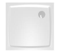 Sprchová vanička čtvercová SAT Brevis 80x80 cm litý mramor bílá SATSVRBRE80Q
