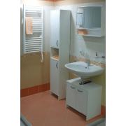 Koupelnová skříňka vysoká Multi Praxis 33,5x25,5 cm bílá INCA35LP (obr. 2)