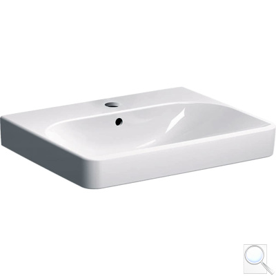 Umyvadlo Geberit Smyle Square 60x48 cm otvor pro baterii uprostřed 500.229.01.1. obr. 1