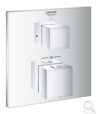 Termostat Grohe Grohtherm Cube bez podomítkového tělesa chrom 24153000. obr. 1