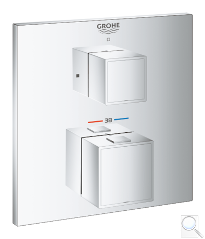 Termostat Grohe Grohtherm Cube bez podomítkového tělesa chrom 24153000. obr. 1