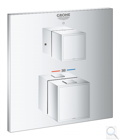 Termostat Grohe Grohtherm Cube bez podomítkového tělesa chrom 24153000 obr. 1