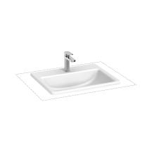 Zápustné umyvadlo Jika Cubito 56x44 cm otvor pro baterii uprostřed H8189630001301