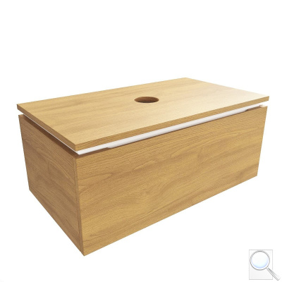 Koupelnová skříňka s krycí deskou SAT Feel 80x30x46 cm medový dub mat SATFEEL80DMD. obr. 1