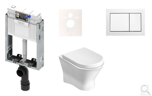 TECE Závěsný komplet na zazdění WC Roca Nexo KMPLNEXOT. 