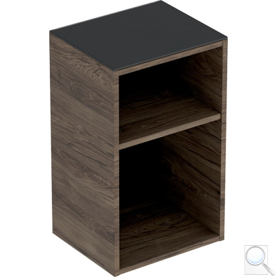 Koupelnová skříňka nízká Geberit Smyle Square 36x60x30 cm ořech 500.358.JR.1. obr. 1