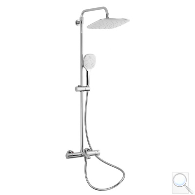 Sprchový systém Optima s vanovým termostatem bílá/chrom OPTIMASSTZV. 