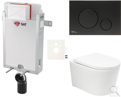 Závěsný WC set k zazdění SAT BREVIS SIKOSZBRTOR68. obr. 1