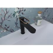 Umyvadlová baterie SAT Fusion bez výpusti černá/bronz SATBSFU271CPCBR. obr. 2&nbsp;