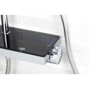 Sprchový systém SAT na stěnu s termostatickou baterií černá/chrom SATSSTPBCHC. obr. 7&nbsp;