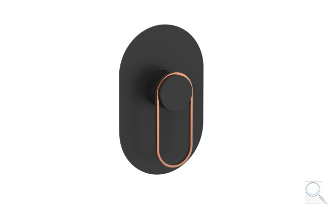 Sprchová baterie SAT Fusion včetně podomítkového tělesa černá/bronz mat SATBSFU210CPCBR. obr. 1