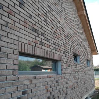 Klinker ukázky realizací - Lícové pásky  Zeitlos 357 7470 backstein  - 