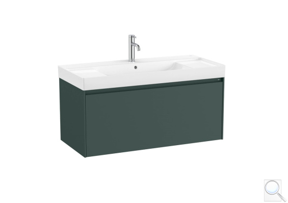 Koupelnová skříňka s umyvadlem Roca ONA 100x50,5x46 cm zelená mat ONA1001ZZM. obr. 1