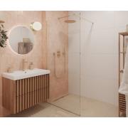 Sprchová zástěna Walk-in 80 cm SAT v barvě profilu zlatá lesk SATBWI80PRZ. obr. 10 