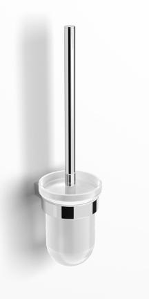 WC štětka SAT Project chrom/mléčné sklo SATDPROJ37