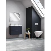 Koupelnová sestava s umyvadlem zrcadlem a osvětlením Vitra Mia 79x61x39,5 cm antracit lesk MIASET80A. obr. 3 