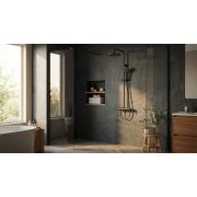 Sprchový systém SAT na stěnu s pákovou baterií černá matná SATSSPKCNEW. &nbsp;(2)