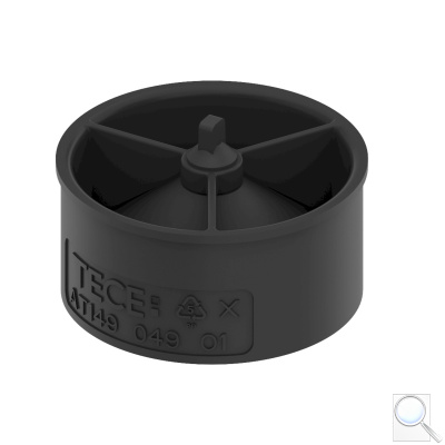 Zápachová uzávěra Tece Drainline plast černá 660015. 