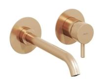 Umyvadlová baterie Ravak Espirit bez podomítkového tělesa růžové zlato kartáčované X070352