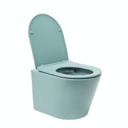 WC se sedátkem softclose závěsné SAT Infinitio zelená mat zadní odpad SATINF010RREXPLGEM.  (2)