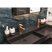 Dvojumyvadlo SAT Infinitio 120,4x46,5 cm černá mat dva otvory pro baterii SATINF212046BKM. obr. 4&nbsp;