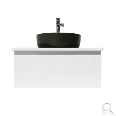 Koupelnová skříňka s umyvadlem a baterií SAT Evolution 78x30x44,8 cm bílá mat SATEVO80WMDBUC. obr. 1