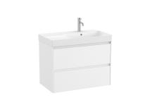 Koupelnová skříňka s umyvadlem Roca ONA 80x64,5x46 cm bílá mat ONA802ZBMP