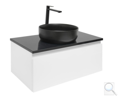 Koupelnová skříňka s krycí deskou SAT B-WAY 79x30x45 cm bílá lesk BWAY80WZUB. obr. 1