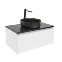 Koupelnová skříňka s krycí deskou SAT B-WAY 79x30x45 cm bílá lesk BWAY80WZUB