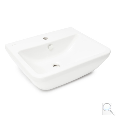 Umyvadlo Vitra Integra 55x45 cm otvor pro baterii uprostřed bílá lesk 7049-003-0001. obr. 1