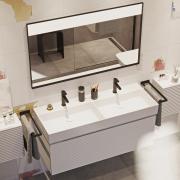 Dvojumyvadlo SAT Infinitio 120,4x46,5 cm dva otvory pro baterii SATINF212046. obr. 9&nbsp;