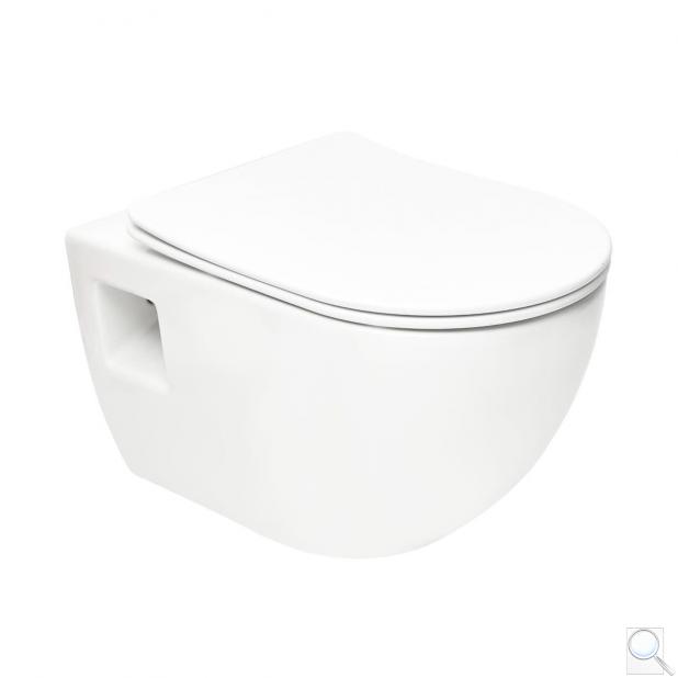 WC závěsné SAT Project bílá/lesk včetně sedátka softclose, zadní odpad SATWCPRO010RREXP obr. 1