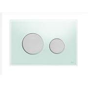 Ovládací tlačítko TECEloop sklo. sklo zelené, tlačítka matný chrom (kód: 9.240.652)&nbsp;